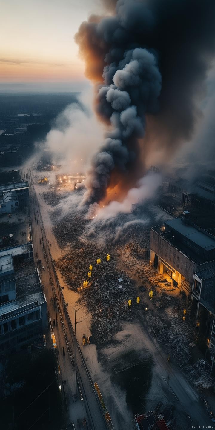 航拍视角下的山东化工厂爆炸应对指南：浓烟中的安全生存策略